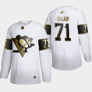 Pittsburgh Penguins Trikot Evgeni Malkin #71 NHL Golden Edition Weiß Authentic
